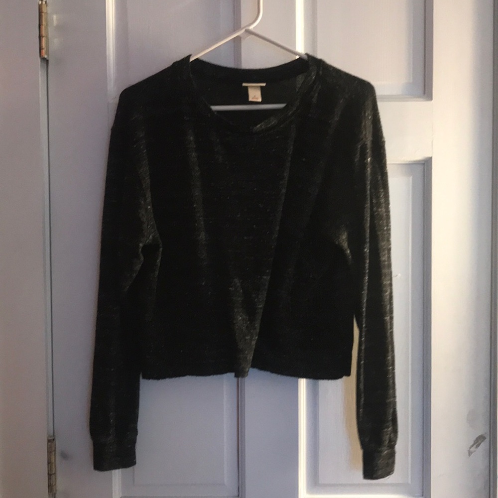 soft black sweater